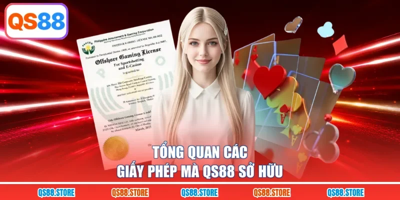 Tổng quan các giấy phép mà QS88 sở hữu